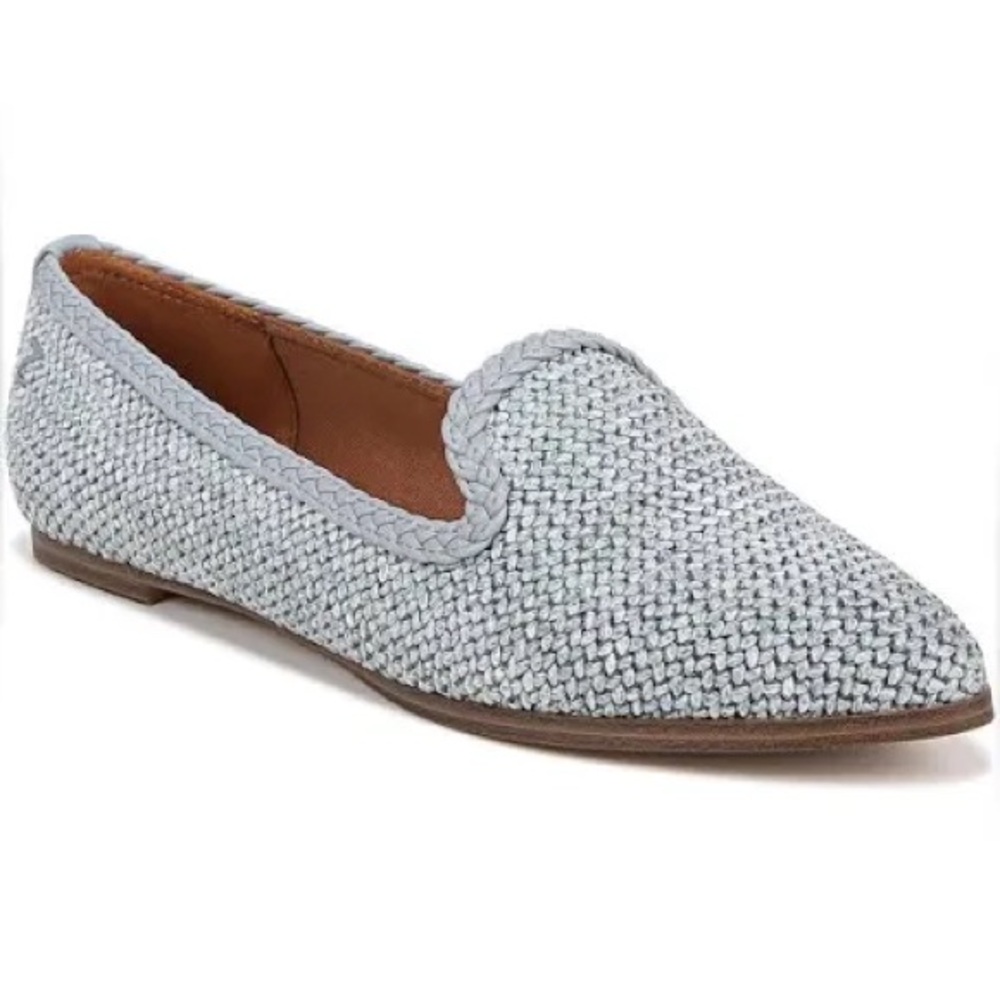 Zodiac Woven Hill Loafers Blue Raffia Size 7 NWOT